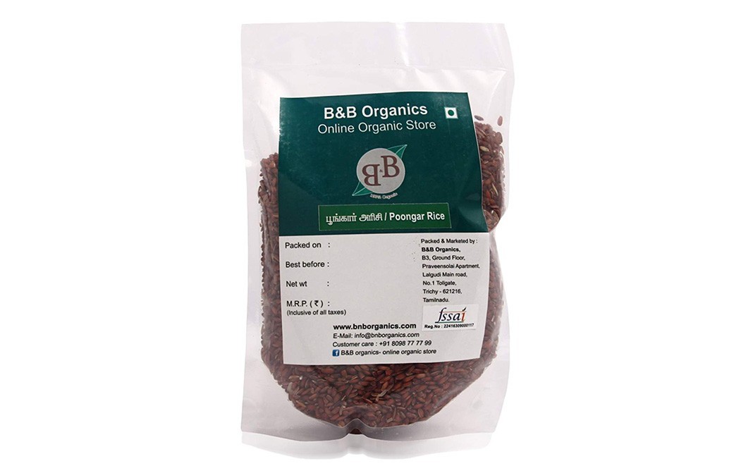 B&B Organics Poongar Rice    Pack  15 kilogram